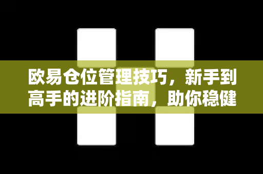 欧易仓位管理技巧，新手到高手的进阶指南，助你稳健盈利